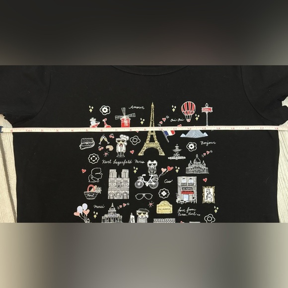 Karl Lagerfeld Paris Women’s Tee Shirt Dress Black size Small - Picture 5 of 5